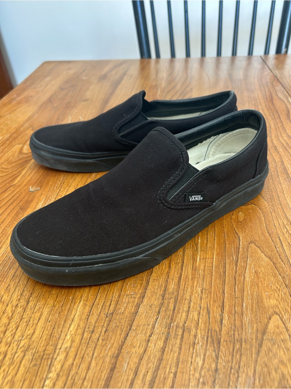 Vans Classic Slip-On Black Canvas Sneakers
